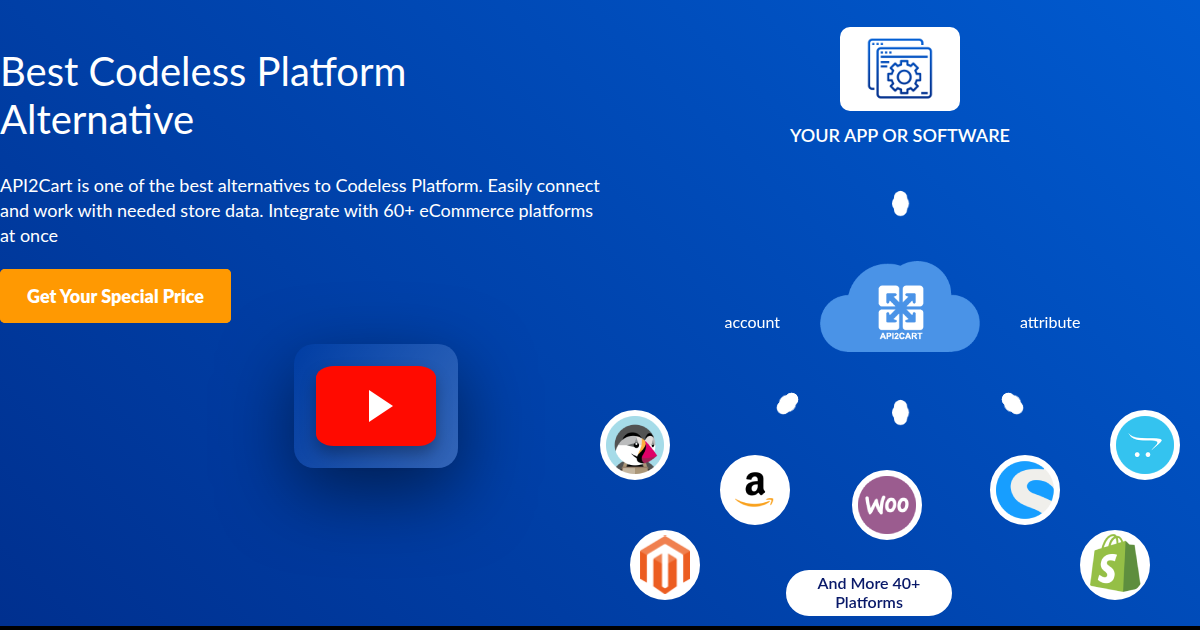 Codeless Platform alternative - API2Cart - Unified eCommerce API