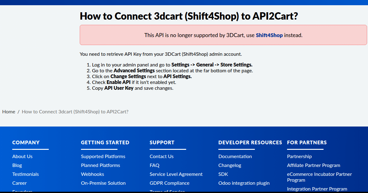 Connect Shift4Shop to API2Cart: A Step-by-Step Integration Guide