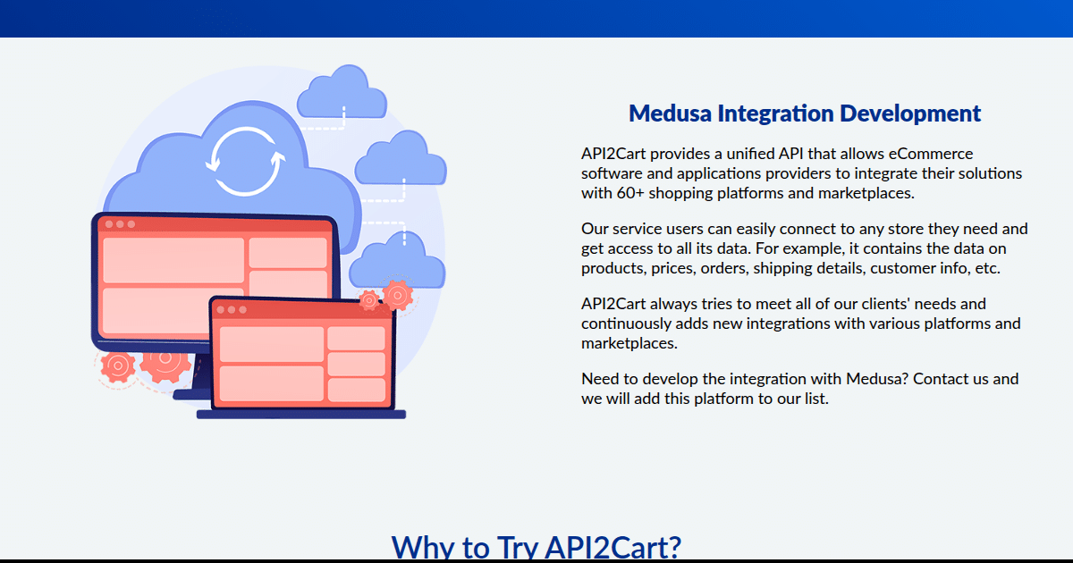 Medusa Integration - API2Cart - Unified eCommerce API