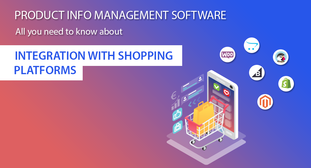 shopping cart integration for product info management software