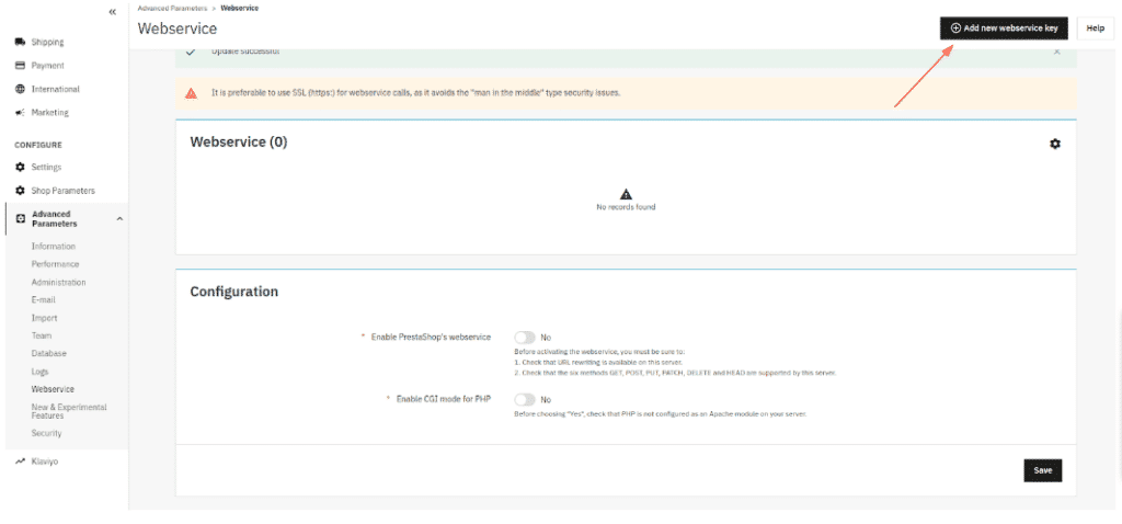 PrestaShop API to API2Cart 2