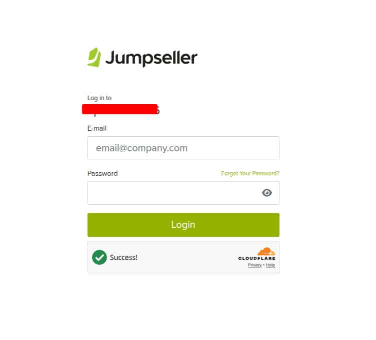 Jumpseller Admin Panel login