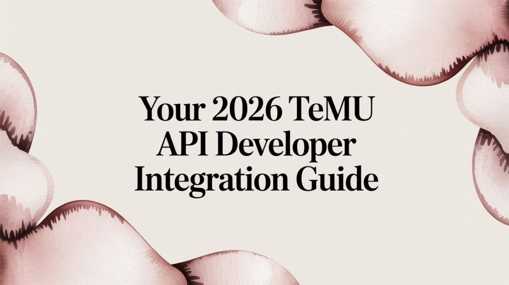 Temu API Developer Guide