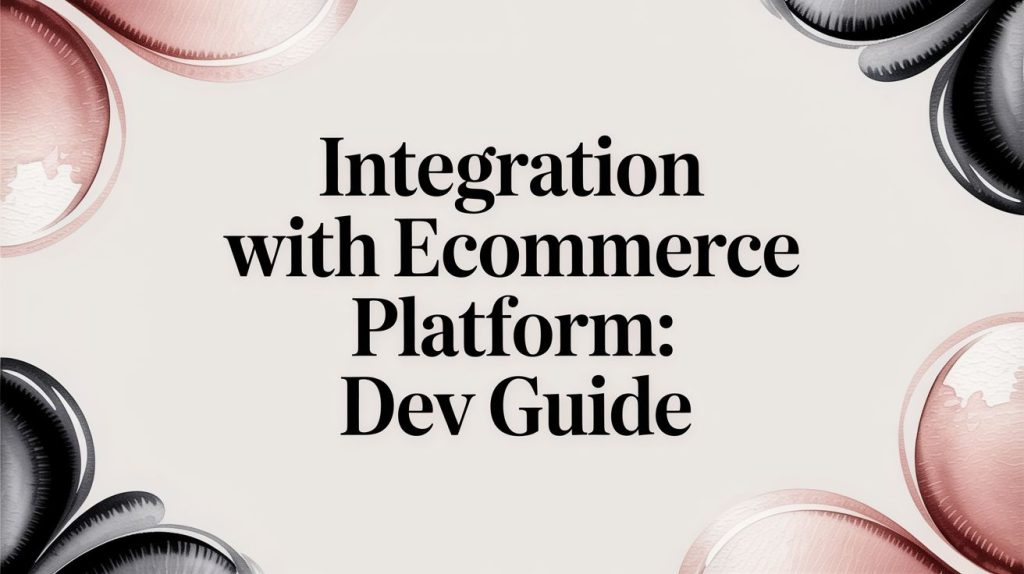 Integration with eCommerce Platform: Dev Guide