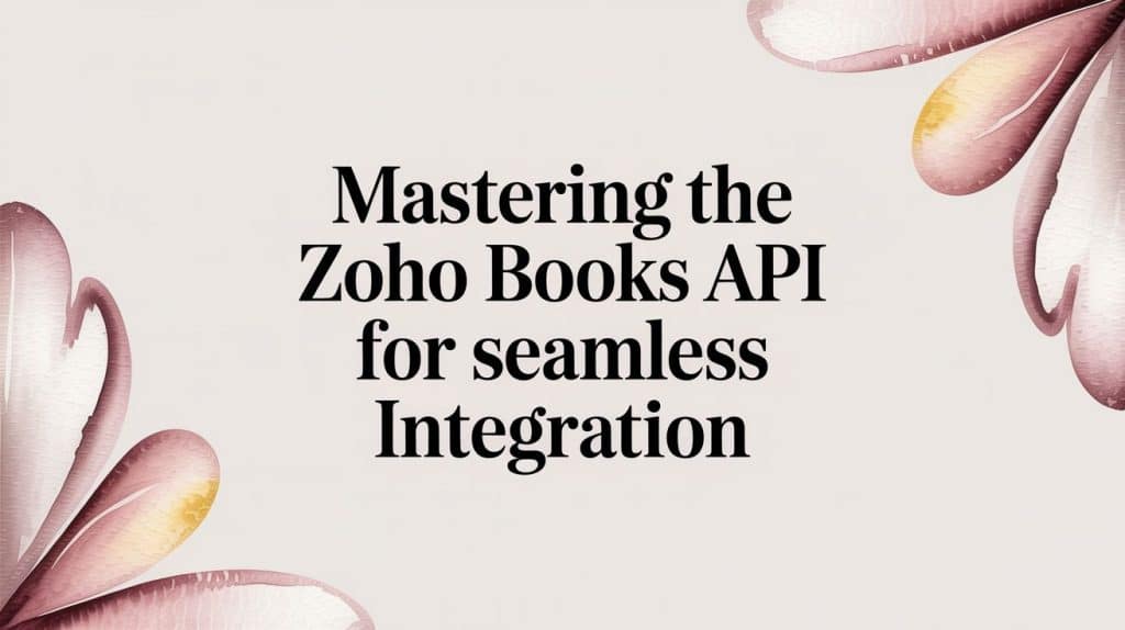 Mastering the Zoho Books API for Seamless Integration