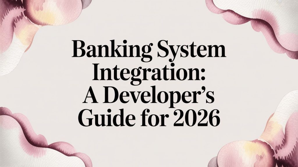 Banking System Integration: A Developer's Guide for 2026