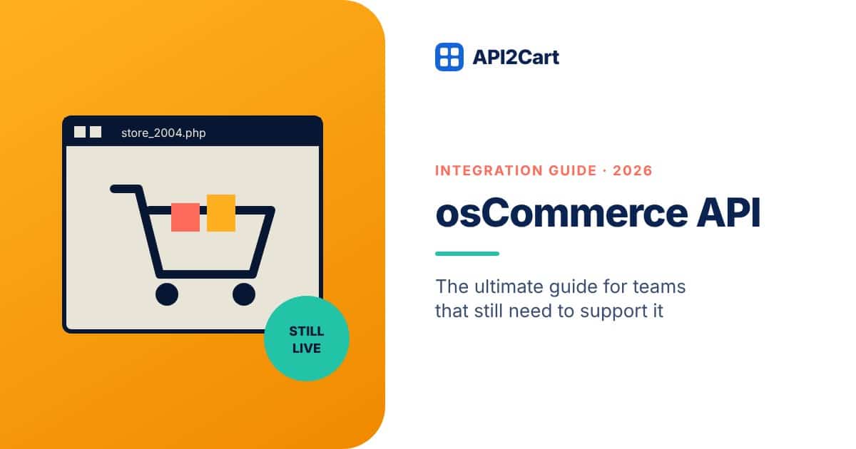 osCommerce API — API2Cart guide cover