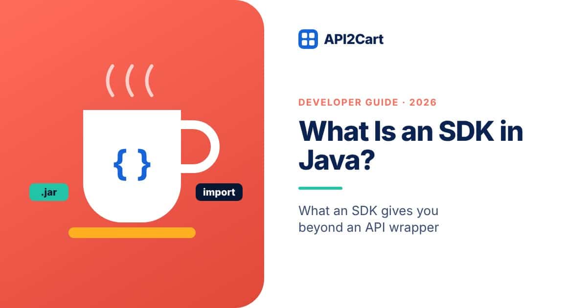 What Is an SDK in Java? — API2Cart guide cover